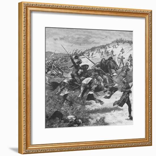 Charge of the Scots at the Battle of Homildon Hill, Northumberland, 1402-null-Framed Giclee Print