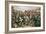 Charge of the Scots Greys at Waterloo-Richard Caton Woodville-Framed Giclee Print