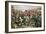 Charge of the Scots Greys at Waterloo-Richard Caton Woodville-Framed Giclee Print