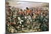 Charge of the Scots Greys at Waterloo-Richard Caton Woodville-Mounted Giclee Print