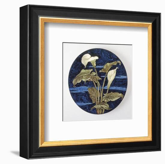 Charger - Calla Lily Pattern-Unknown 19th Century American Artisan-Framed Art Print