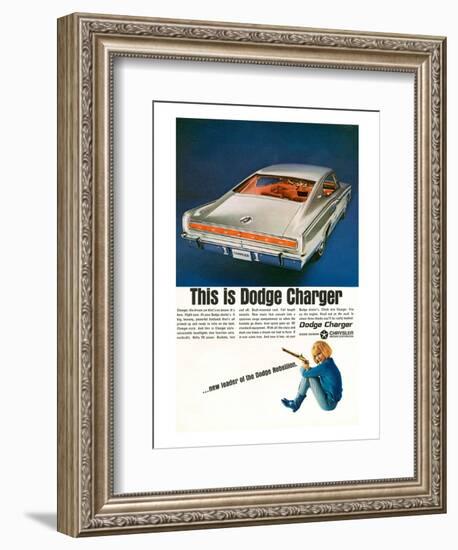 Charger-Dodge Rebellion Leader-null-Framed Art Print