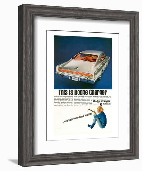 Charger-Dodge Rebellion Leader-null-Framed Art Print