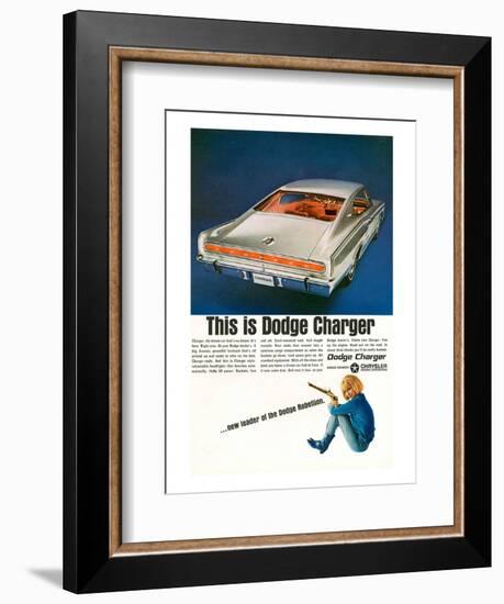 Charger-Dodge Rebellion Leader-null-Framed Art Print