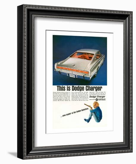 Charger-Dodge Rebellion Leader-null-Framed Art Print