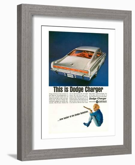 Charger-Dodge Rebellion Leader-null-Framed Art Print