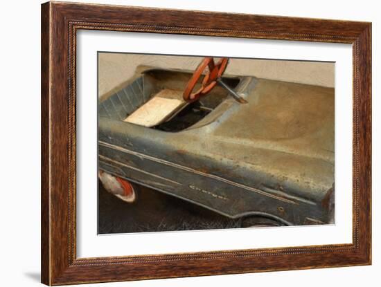 Charger Pedal Car-Michelle Calkins-Framed Art Print