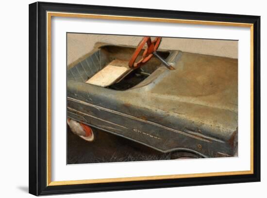 Charger Pedal Car-Michelle Calkins-Framed Art Print
