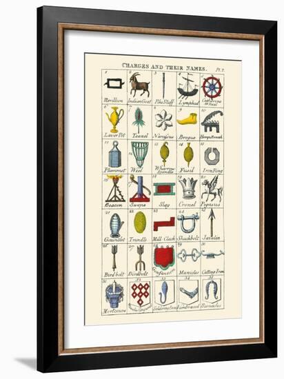 Charges and their Names-Hugh Clark-Framed Art Print