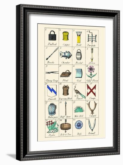 Charges and their Names-Hugh Clark-Framed Art Print