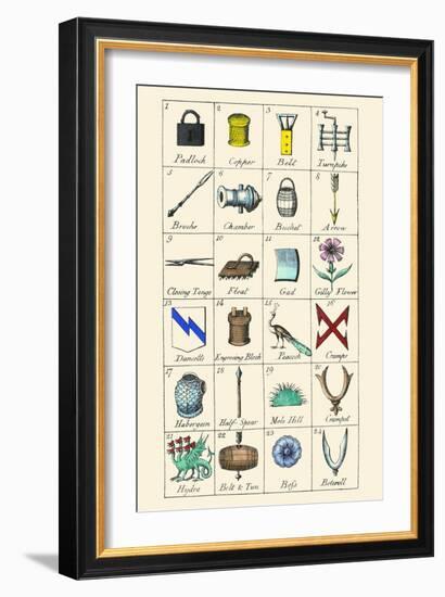 Charges and their Names-Hugh Clark-Framed Art Print