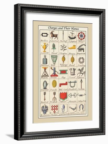 Charges and their Names-Hugh Clark-Framed Art Print