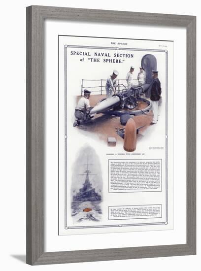 Charging a Torpedo with Compressed Air-Addison Thomas Millar-Framed Giclee Print