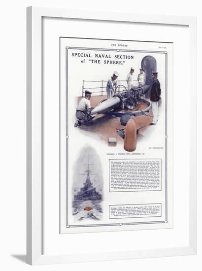 Charging a Torpedo with Compressed Air-Addison Thomas Millar-Framed Giclee Print