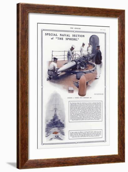 Charging a Torpedo with Compressed Air-Addison Thomas Millar-Framed Giclee Print