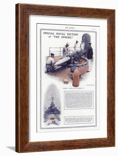 Charging a Torpedo with Compressed Air-Addison Thomas Millar-Framed Giclee Print