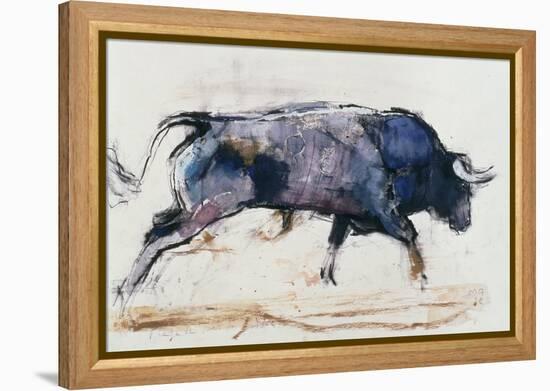 Charging Bull, 1998-Mark Adlington-Framed Premier Image Canvas