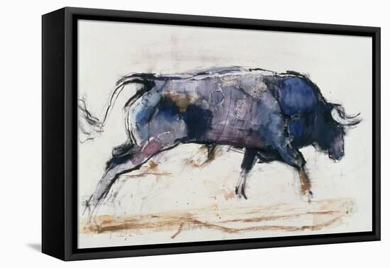 Charging Bull, 1998-Mark Adlington-Framed Premier Image Canvas