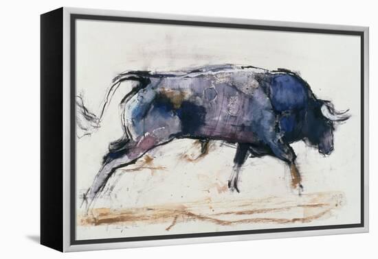 Charging Bull, 1998-Mark Adlington-Framed Premier Image Canvas