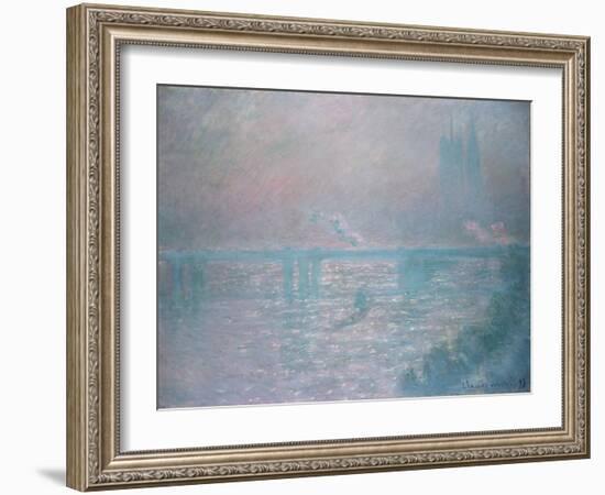 Charing Cross Bridge, 1899-Claude Monet-Framed Giclee Print