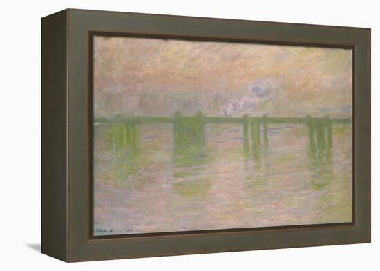 Charing Cross Bridge, 1902-Claude Monet-Framed Premier Image Canvas