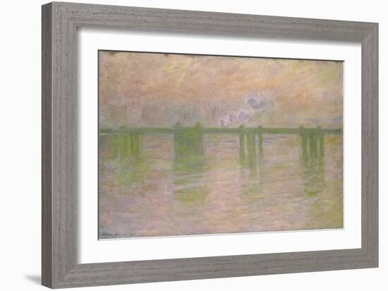 Charing Cross Bridge, 1902-Claude Monet-Framed Giclee Print