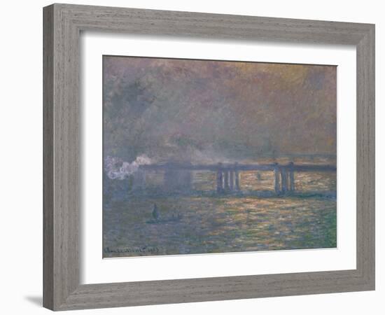 Charing Cross Bridge, 1903-Claude Monet-Framed Giclee Print