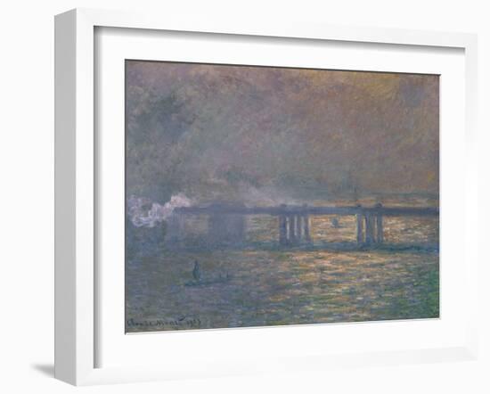 Charing Cross Bridge, 1903-Claude Monet-Framed Giclee Print