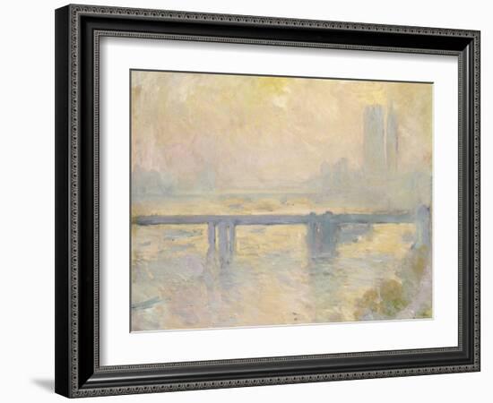 Charing Cross Bridge, 1903-Claude Monet-Framed Giclee Print