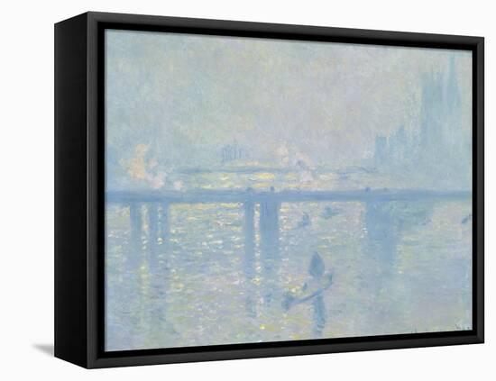 Charing-Cross Bridge in London, 1899-Claude Monet-Framed Premier Image Canvas