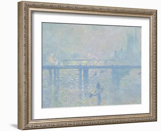 Charing-Cross Bridge in London, 1899-Claude Monet-Framed Giclee Print