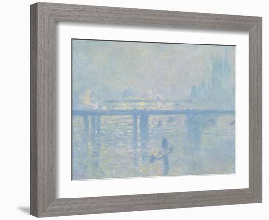 Charing-Cross Bridge in London, 1899-Claude Monet-Framed Giclee Print