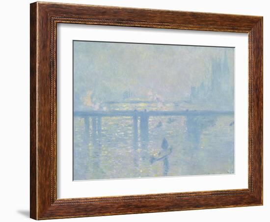 Charing-Cross Bridge in London, 1899-Claude Monet-Framed Giclee Print