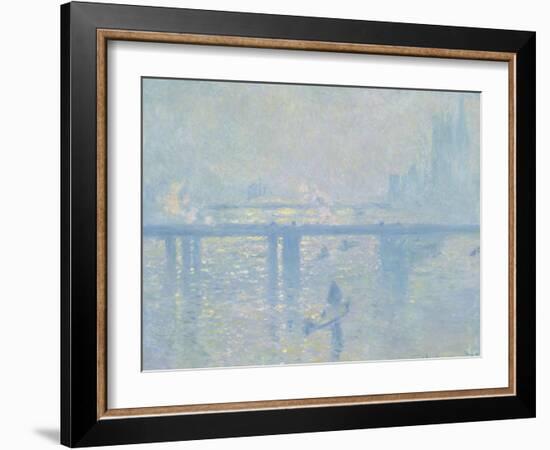 Charing-Cross Bridge in London, 1899-Claude Monet-Framed Giclee Print