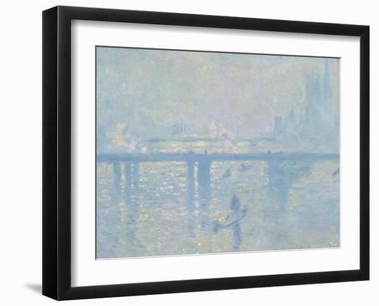 Charing-Cross Bridge in London, 1899-Claude Monet-Framed Giclee Print