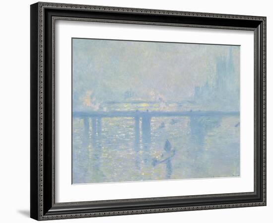 Charing-Cross Bridge in London, 1899-Claude Monet-Framed Giclee Print