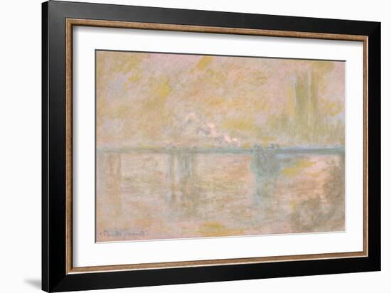 Charing-Cross Bridge in London, C. 1902-Claude Monet-Framed Giclee Print