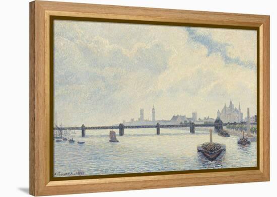 Charing Cross Bridge, London, 1890-Camille Pissarro-Framed Stretched Canvas