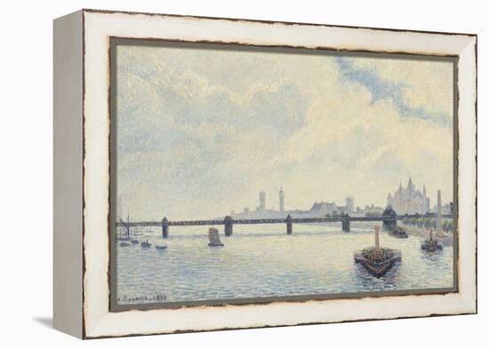 Charing Cross Bridge, London, 1890-Camille Pissarro-Framed Stretched Canvas