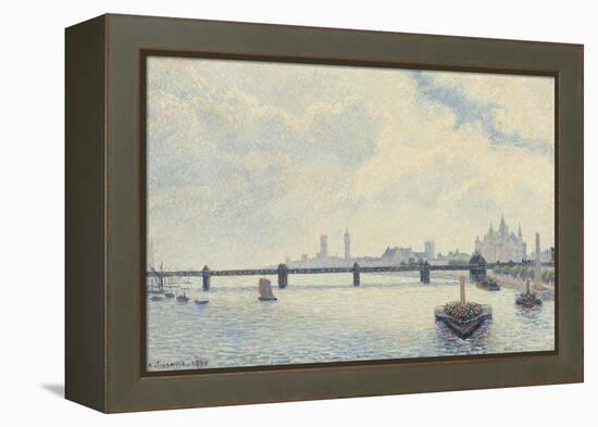 Charing Cross Bridge, London, 1890-Camille Pissarro-Framed Stretched Canvas