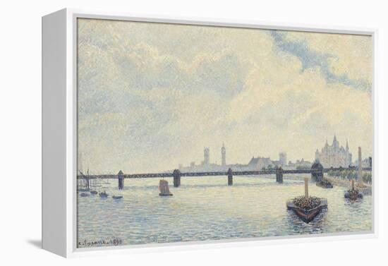 Charing Cross Bridge, London, 1890-Camille Pissarro-Framed Stretched Canvas