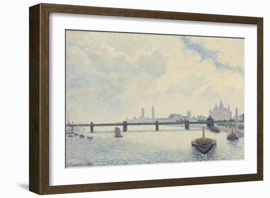 Charing Cross Bridge, London, 1890-Camille Pissarro-Framed Art Print