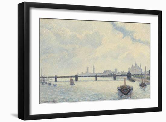 Charing Cross Bridge, London, 1890-Camille Pissarro-Framed Art Print