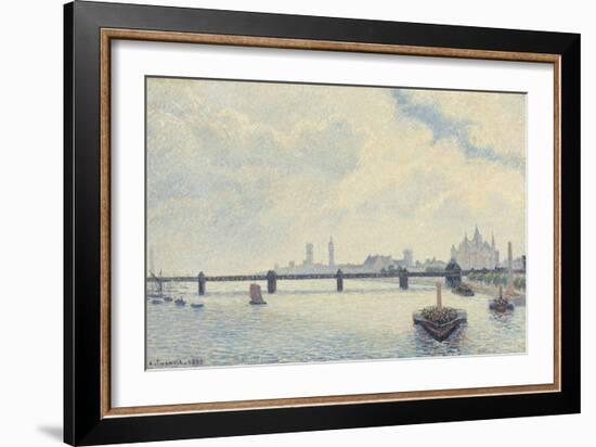 Charing Cross Bridge, London, 1890-Camille Pissarro-Framed Art Print