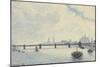 Charing Cross Bridge, London, 1890-Camille Pissarro-Mounted Art Print