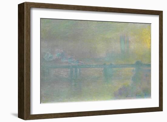 Charing Cross Bridge, London, 1901-Claude Monet-Framed Giclee Print