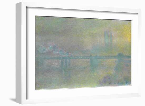 Charing Cross Bridge, London, 1901-Claude Monet-Framed Giclee Print