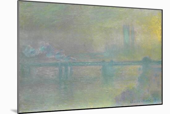 Charing Cross Bridge, London, 1901-Claude Monet-Mounted Giclee Print