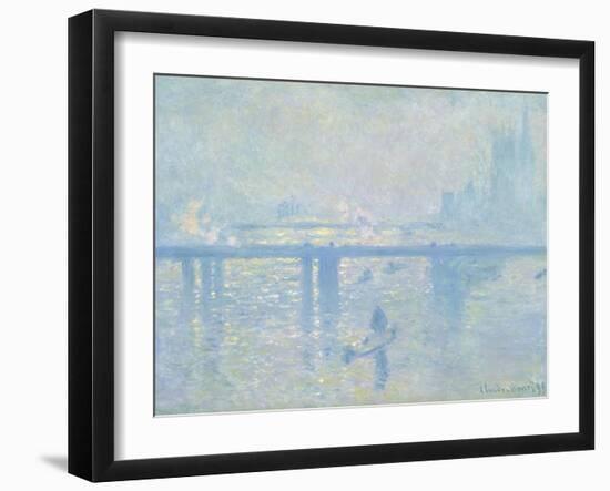 Charing Cross Bridge, London-Claude Monet-Framed Giclee Print