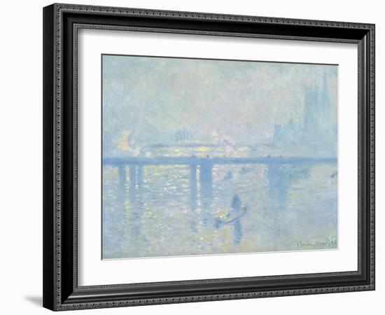 Charing Cross Bridge, London-Claude Monet-Framed Giclee Print